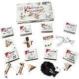 Knobelspiel Klassiker Sets - 8 Geschicklichkeitsspiele in Geschenkverpackung - incl. Lösung (Set 1)