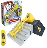 Tech Deck X-Connect Starter-Set - Pyramid Shredder Rampenset mit authentischem Finger-Skateboard der Marke Almost und Zubehör, Rampe beliebig umbaubar, ab 6 Jahren