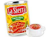 La Sierra Ganze Helle Bohnen Dose 560g - ganze Bohnen fertig zum servieren, mexikanische baked beans - frijoles bayos enteros