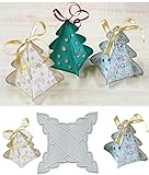 Weihnachts-Süßigkeiten-Box aus Metall, Stanzschablonen, Stanzschablonen, DIY, Scrapbooking, Album, dekorative Prägepapier-Stanzformen, Festivalkarten