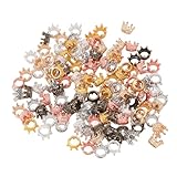 Für den tibetischen Stil für 120pcs legierte mini -kronenförmige Vintage -Bartperlen für Haare für Haardienschmuck