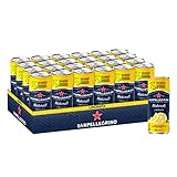 San Pellegrino Naturali Limonata Zitronen-Limonade mit 16% Zitronensaft (aus Konzentrat) 24er Pack (24 x 330ml) Einweg-Dosen