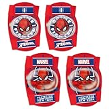 sarcia.eu MARVEL Spider-Man Knie- und Ellenbogenschützer für Kinder, Kinderschützer SET (A)