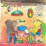 Alpha Edition - Janosch 2025 Broschürenkalender 30x30cm, Kinderkalender mit hochwertigen Bildmotiven für jeden Monat, Mondphasen, Ferientermine DE/AT/CH und internationales Kalendarium