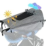 WD&CD Sonnensegel Kinderwagen mit UV Schutz 50+ und...