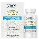Zane Griechischer Olivenblattextrakt-min.20% Oleuropein-Bietet Unterstützung für das Immunsystem und einen gesunden Blutdruck,fördert die Gesundheit des Herz-Kreislauf-Systems-gentechnikfrei,gluten.