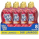 Vernel Aromatherapy Sehnsucht nach Rose, Weichspüler in der Waschmaschine, Konzentrat, Duft wie frisch gewaschen, 8 x 46 Waschgänge, insgesamt 368 Waschgänge