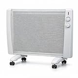 Syntrox Germany Infrarotheizung 2400W / Wärmewellenheizung – mobile Elektroheizung mit Thermostat & 4 Heizstufen, leise & staubfrei, Standgerät mit Rollen und Wandmontage