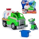 PAW PATROL – Fire Rescue Rockys Tanklaster mit Greiferklaue und Rocky Hundefigur, Spielzeug für Kinder ab 3 Jahren
