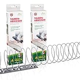 GARDIGO® Taubenabwehr Spirale I 8 Spiralen je 125cm, Gesamtlänge 10m I Made in Italy | Vogelabwehr Spirale aus Edelstahl I Taubenschreck für Balkon, Dachkasten | Vogelschutz, Tauben vertreiben