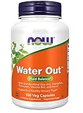 Now Foods - Water Out - Entwässerungskapseln, 100 Stück, natürliches Wasserausschwemmungsmittel für den Körper