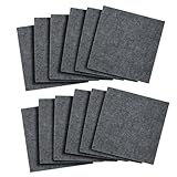 bimiti Teppichfliesen 30 x30 cm Bodenfliesen selbstklebend Carpet tiles strapazierfähiger Teppich Bodenbelag mit Rutschfeste Latex-Unterlage für Haus & Büro, 12 Stück Set, 1 m², Dunkelgrau