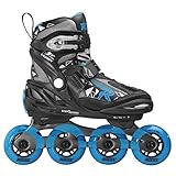 Roces Jungen Moody Boy TIF Inline-Skates, Black-Astro Blue, 36-40