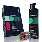 EVOTION PRO High Energy Gel 5 x 60ml - 80kcal 20g Kohlenhydrate pro Packung - Waldbeeren - Maltodextrin Power Gel Sport - Liquid Powergel Energy Shot - Energie Laufen Running Marathon Nahrung