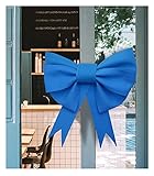 NSYERTTA Geschenkschleifen Autoschleife Große Schleife Dekorative Riesenschleife Ladentür Dekoration Auto Hochzeit Party Fest Anlass Dekoration Weihnachten Große Schleife(Blue,90x125cm)