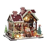 Miniatur-Haus-Set, 3D-Holzmodell-Bastelarbeiten, Familie und Erwachsene, Miniaturhaus-Bauset | für Liebhaber, Familie, Freunde, Mädchen, Teenager