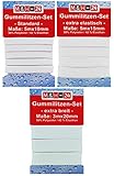 M&H-24 Gummiband zum Nähen 10mm 15mm 20mm Breit - Reißfestes Wäschegummi. Hosengummi. Gummibänder. Gummizug. Gummilitze Set 95°C Waschbar Kochfest Nähzubehör Basteln DIY Weiß 13m