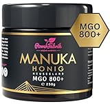 Manuka Honig | MGO 800+ | 250g | Das ORIGINAL aus NEUSEELAND mit Herkunftsnachweis | ANALYSIERT & ZERTIFIZIERT | Premium Qualität 100% natürlich | PowerFabrik