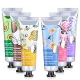 Swiecedon Luxuriöse Handcreme Weihnachten Geschenke für Frauen Männer 6pcs Mini Handcreme Set für Sehr Trockene Hände Geschenke fürValentinstag Muttertag Geburtstag Feuchtigkeitscreme Handpflegecreme