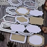 Yamobi Stanzschablonen Set, 8 Teile Stanzschablonen Rahmen Rechteck, DIY Album Papier Karten Herstellung, Perfekt Für Kreative Papierprojekte Und DIY-Geschenke