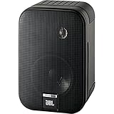 JBL Control One Robuster Kompakter Regallautsprecher Satellitenlautsprecher Studio-Monitor-Lautsprecher (1 Paar) schwarz