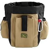 HUNTER Bugrino profi Gürteltasche, Futterbeutel, Leckerlitasche, für Training und Ausbildung, 22 x 18,5 cm, schwarz/beige