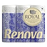 Renova ROYAL Toilet Paper 9 Rolls, White, Regular