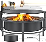 KESSER® Feuerschale mit Grillrost Ø65cm Feuerkorb 0,6mm...
