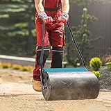 KLYDBMYT Rasenwalze aus Metall, Graswalze/Rasenwalzen, Boden-Schiebewalze für den Außenbereich mit ergonomischem Griff, Robustes Push-Pull-Rasenwalzenwerkzeug für Hof, Garten