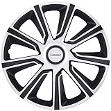 MICHELIN Radkappen MX-LBS 16 Zoll Universal Radzierblenden 4er Set Fürs Auto ABS Kunststoff | Schwarz/Silber