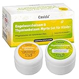 Engelwurzbalsam & Thymianbalsam Myrte Kinder Set – Ideales Set für Babys, Kinder, Bewährte Pflegebalsame in Apothekenqualität, Von Hebammen empfohlen, Frei von chemischen Zusatzstoffen