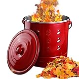 Brennfass - Edelstahl Garten Verbrennungstonne,Tragbarer Verbrenner Mit Haken Und Auskleidung Für Holz Garten Balkon Camping
