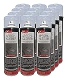 SDV Chemie Sprühkleber 12x 500ml extra starker Powerkleber Kontaktkleber Kleber Haftkleber Spray