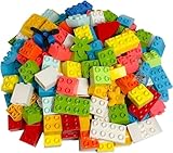 Lego® DUPLO® Steine bunt gemischt in verschiedenen Grössen - 1 KG - 120 Stück - Bausteine für kreatives Bauen, erste Bausteine, Lernspielzeug, Geschenk für Mädchen und Jungen ab 1,5 Jahren