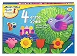 Ravensburger 21417 - 4 erste Spiele - Spielesammlung für die Kleinen - Spiele für Kinder ab 3 Jahren, Brettspiele für 2-6 Spieler - Farbwürfel