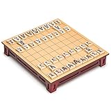 Yellow Mountain Imports Japanisches Shogi Schach-Set – Holzspielbrett mit Schubladen und Traditionellen Koma Spielsteinen