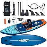 Zupapa 323cm Aufblasbare SUP Board Set| Stand Up Paddle Board mit Kajak Sitz | Komplettes Zubehör | 3-Jahres-Garantie