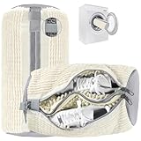 2 in 1 Schuhwaschbeutel Waschmaschine, Doppel Reißverschluss & Doppeltaschen Schuhbeutel Waschmaschine, 360°Allround Reinigung, Wäschesack Schuhe mit Abschließbarer ReiBverschluss
