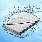 Marchpower Kühldecke 200 x 150cm, leichte Sommerdecke mit Japanische Arc-Chill 3.0 Q-Max0.5 Kühlfasern, Absorbiert Körperwärme, 2-in-1 doppelseitig als Kinderdecke Sofadecke Reisedecke - Grau