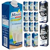 Mit Pufai Grocery, Minus L H-Milch 3,5% Fett laktosefrei 1000 Mililiter x 12 STÜCK mit L Stay Strong H-Milch Hoher Proteingehalt 1000 Mililiter X 2 STÜCK