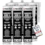 TECPO Karosseriekleber 6x370g Karosserie Kleber und Dichtmasse Klebstoff Dichtmittel silikonfrei dauerelastisch überlackierbar