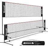 BAGAIL Badmintonnetz, faltbares Nylonnetz,...