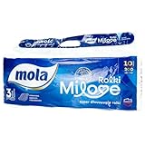 Toilettenpapier 3 lagig Mola Milove 10 Stück (200 Blätter)