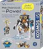 Kosmos ‎620783 Mechanical Power, Entdecke spielerisch Mechanik, Bausatz mit Spiral-Motor für Rennauto, Roboter und Timer, Experimentierkasten für Kinder ab 8-12 Jahre Bunt