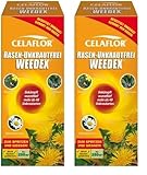 Celaflor Rasen-Unkrautfrei Weedex, Unkrautvernichter gegen schwer bekämpfbare Unkräutern im Rasen, 250ml Konzentrat (Packung mit 2)