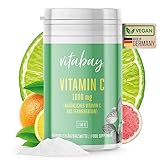 Vitabay Vitamin C Pulver Hochdosiert 1000 mg - 250g VEGANES Reines Vitamin C Pulver - Ascorbinsäure Vitamin C Pulver - Ascorbinsäure Pulver Vitamin Pulver - Vitamin C Ascorbinsäure Vitaminpulver