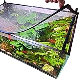 Magnetische Abdeckung für Aquarien, Abdeckung für Aquarien, Anti-Spring-Netz, Terrarium-Deckel, Aquariumhaube (große Größe, DIY-Abdeckdeckel)