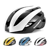 ROCKBROS Fahrradhelm Rennradhelm Leichter Radhelm M/L 55-61 cm Verstellbarer Allround-Helm Belüftung 5 Farben für Erwachsene Damen und Herren