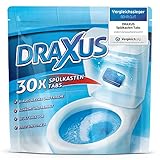 DRAXUS 30x Spülkasten Tabs, Wasserkastenwürfel für den Spülkasten im Vorratspack, WC Tabs färben das Wasser blau, Sorgen für Frische und Sauberkeit