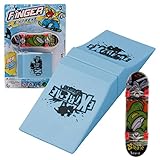 jyner Fingerboard-Rampen-Set, interaktives Freestyle-Skate-Spiel, Mini-Fingerboard-Rampe, Skatepark-Spielzeug-Set, Skateboard-Schienen-Starter-Set, Fingerboard-Trainings-Requisiten für Kinder